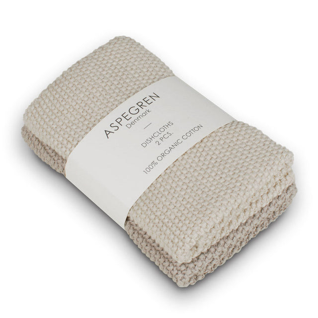 Gestrickte Spültücher aus Bio-Baumwolle | 2er-Set