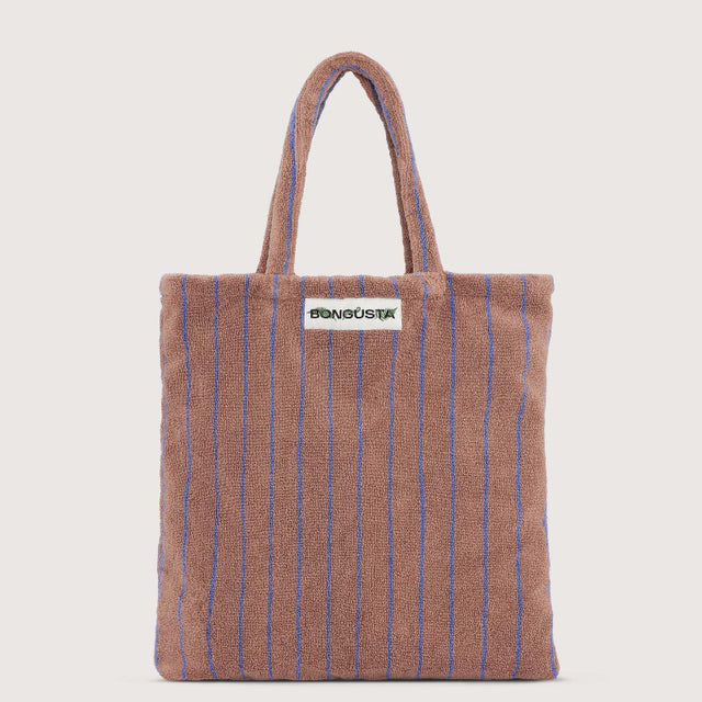 Bunte gestreifte Tote Bag NARAM aus Baumwoll-Frotte