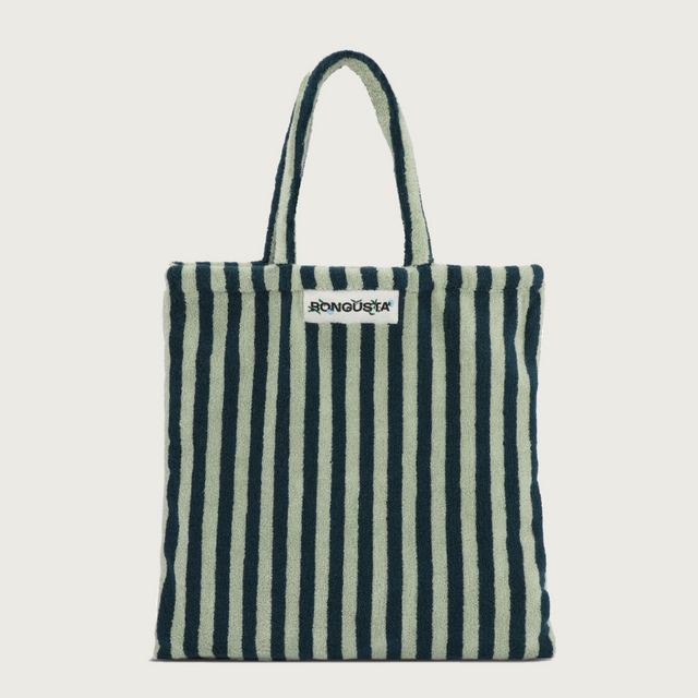 Bunte gestreifte Tote Bag NARAM aus Baumwoll-Frotte