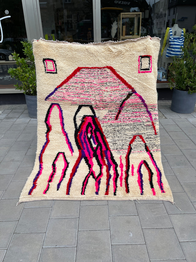 BÄM Red Pink| 1,85  x 1,40 m