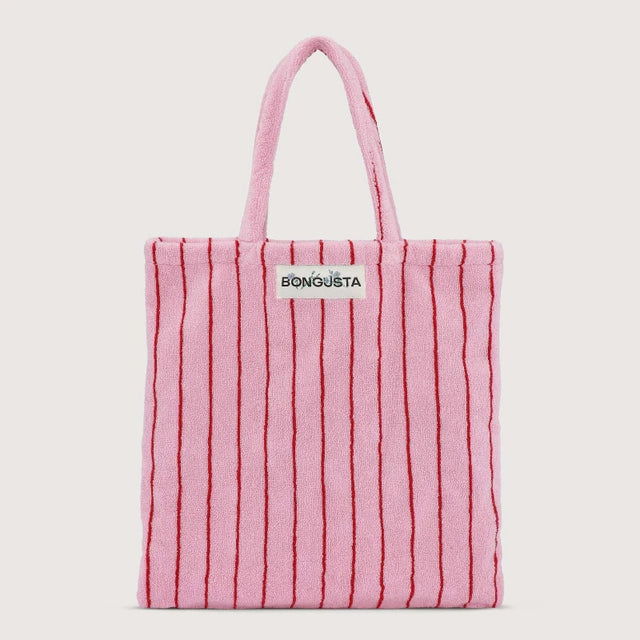Bunte gestreifte Tote Bag NARAM aus Baumwoll-Frotte