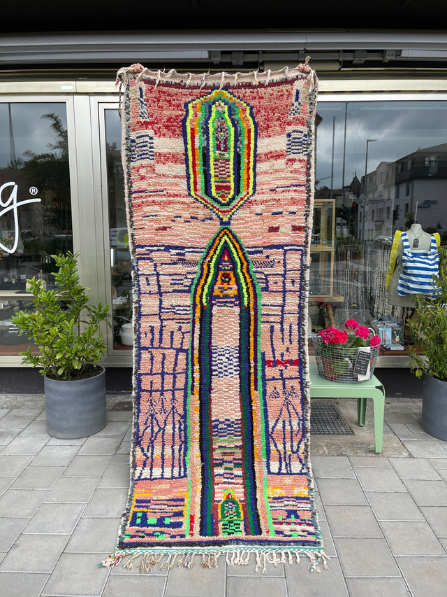 Vintage-Läufer „NEON BRIGHT“ | 1,05 x 2,80 m