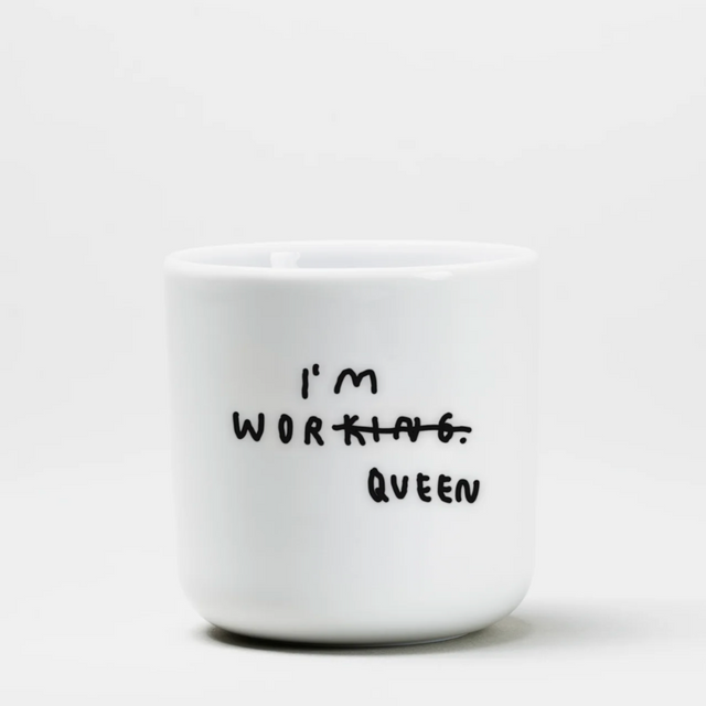 Porzellanbecher "WorQUEEN " | YAHYA STUDIO