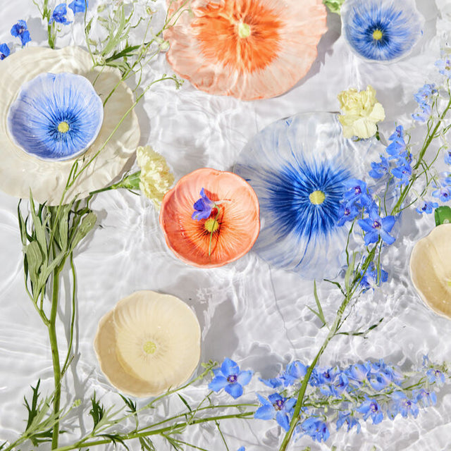 Müsli-Schale POPPY aus Steingut | Blau