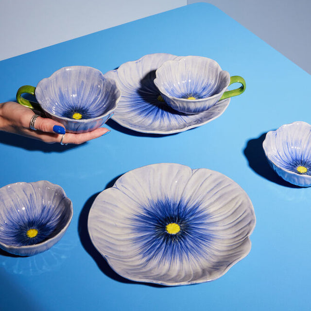 Müsli-Schale POPPY aus Steingut | Blau