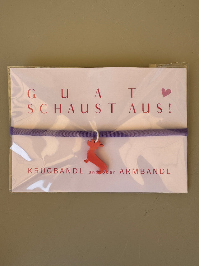 Krugbandl und/oder Armband DACKEL