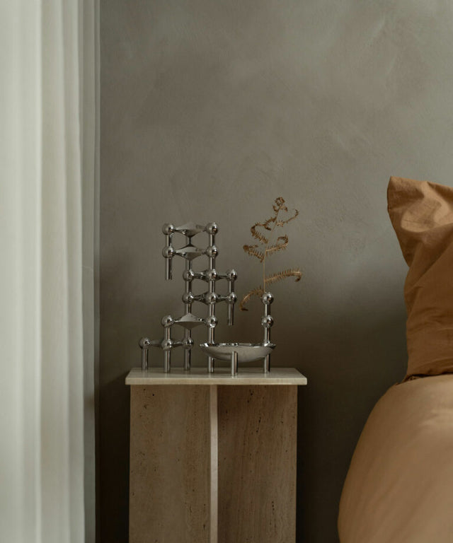 STOFF Nagel Kerzenhalter 3er-Set | CHROME