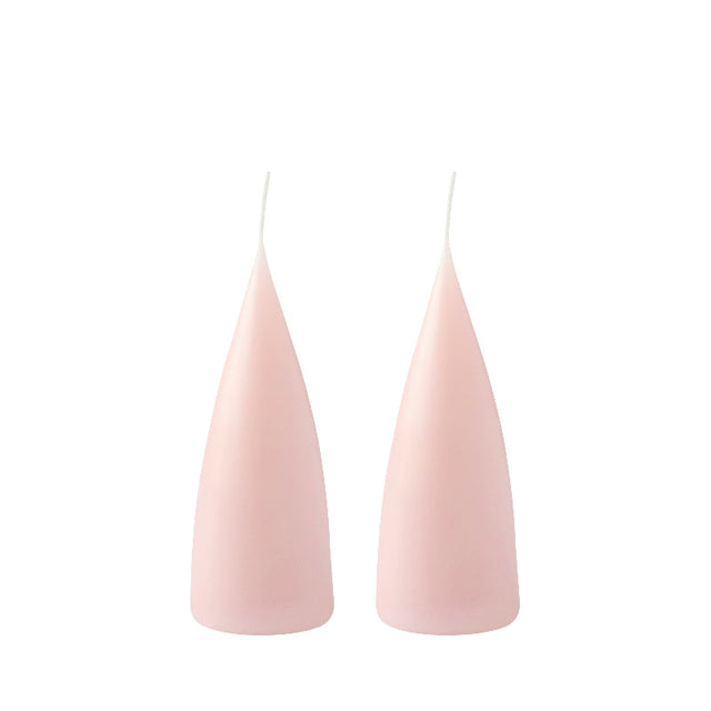 Konische Stumpenkerze 16 cm in Pastel Rose