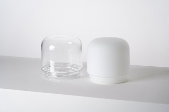 OHM Table 140/135 WM | Weiße Tischleuchte mit mattem Opalglas