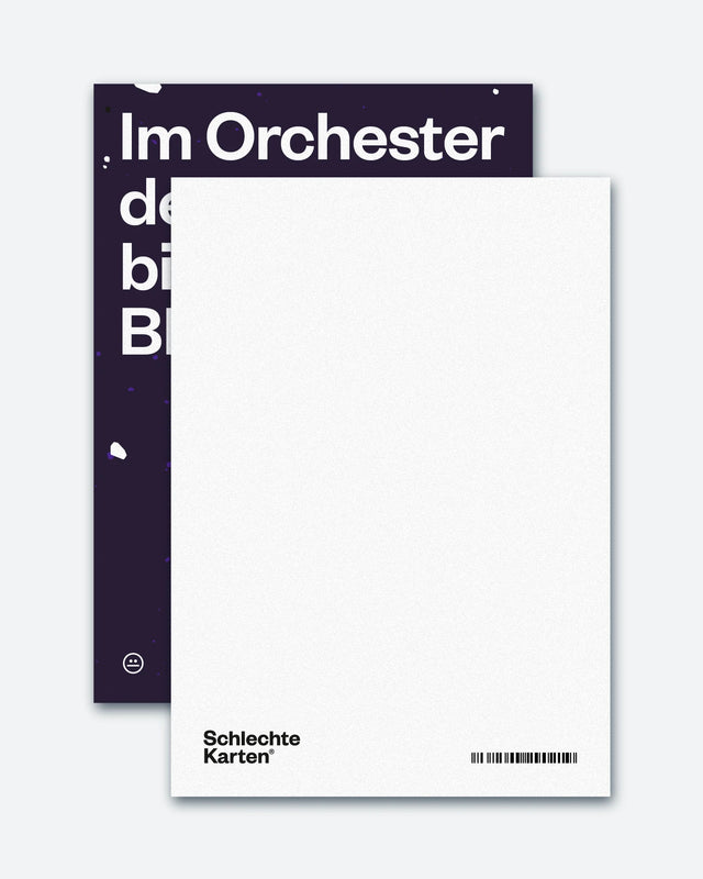 Postkarte "Orchester" | Schlechte Karten