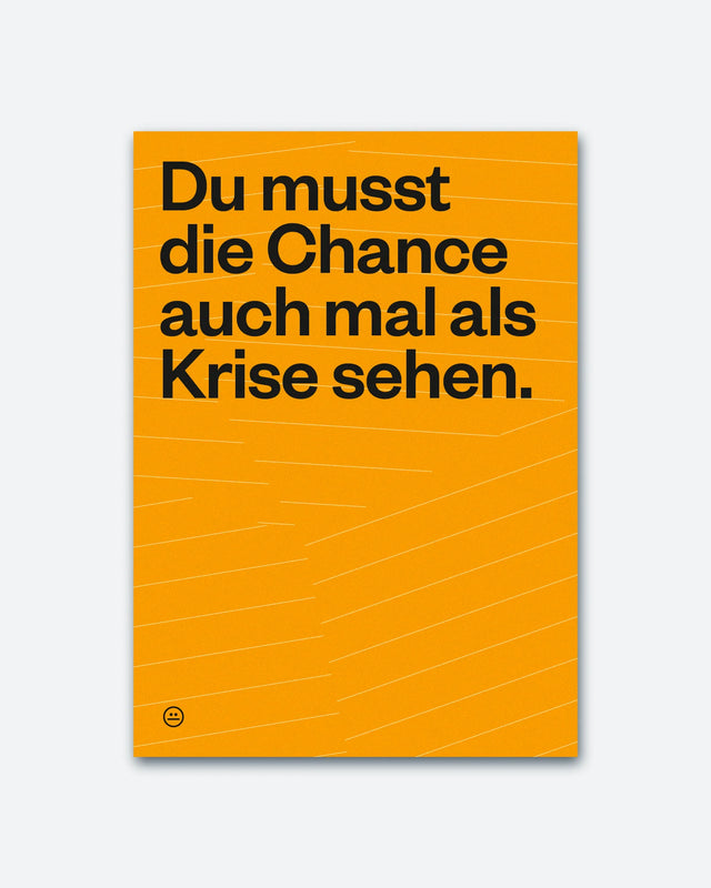 Postkarte "Chance" | Schlechte Karten