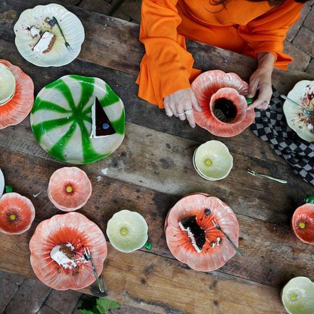 Müsli-Schale POPPY aus Steingut | Rot