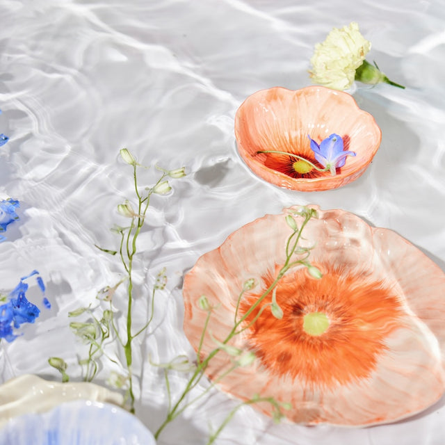 Müsli-Schale POPPY aus Steingut | Rot