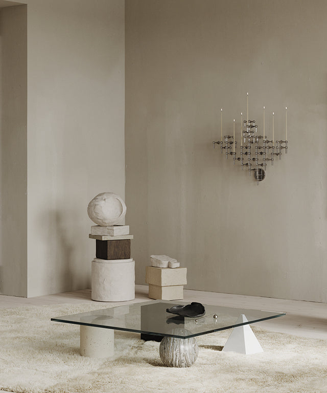 STOFF Nagel Wandkerzenhalter | CHROME