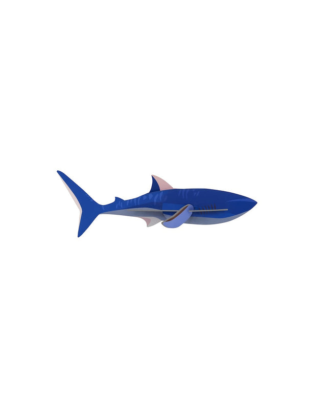 Bunte Wanddeko SHARK | Cooler Hai aus Karton für die Wand