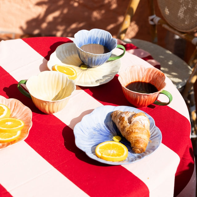 Kleiner Teller POPPY aus Steingut | Beige