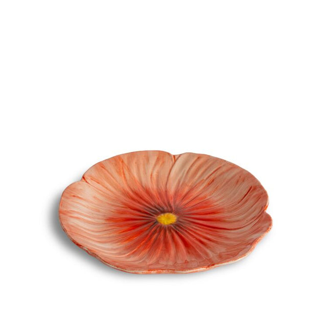 Kleiner Teller POPPY aus Steingut | Rot