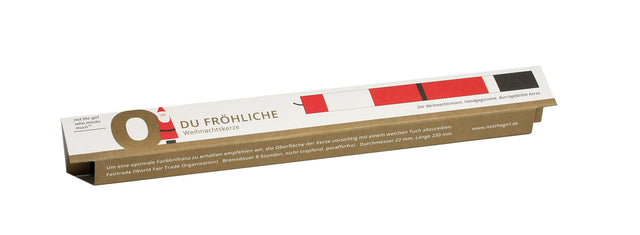 Weihnachtsmann | Handgegossene Weihnachtskerze aus Stearin