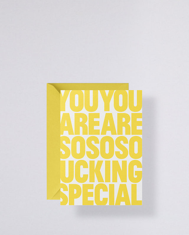 Grußkarte mit Umschlag „You are so fucking special“ | Nuuna
