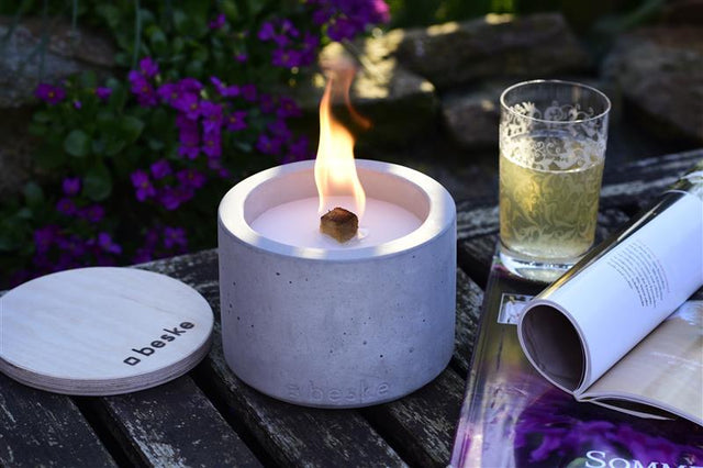 Rundes Beske-Betonfeuer SOLO | DM 14 cm, gerade
