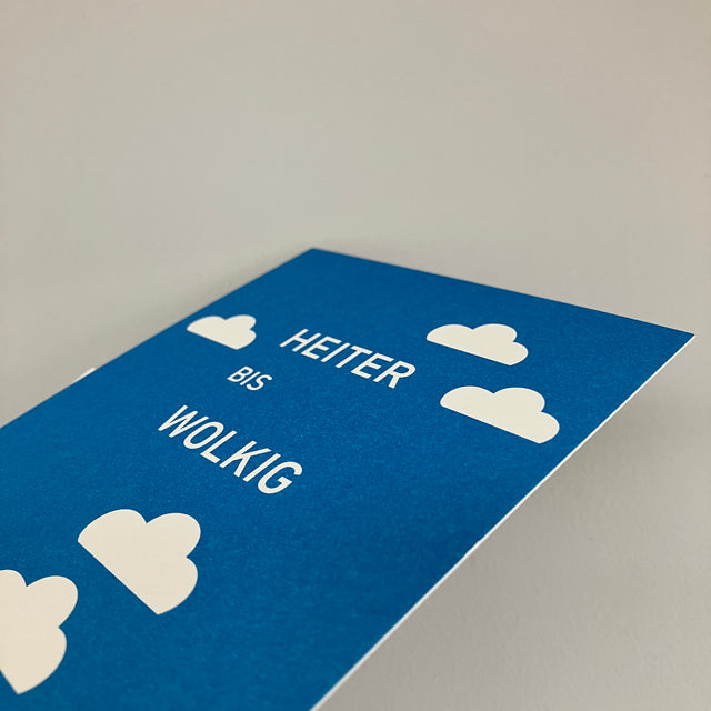 Postkarte HEITER BIS WOLKIG | DIN A6
