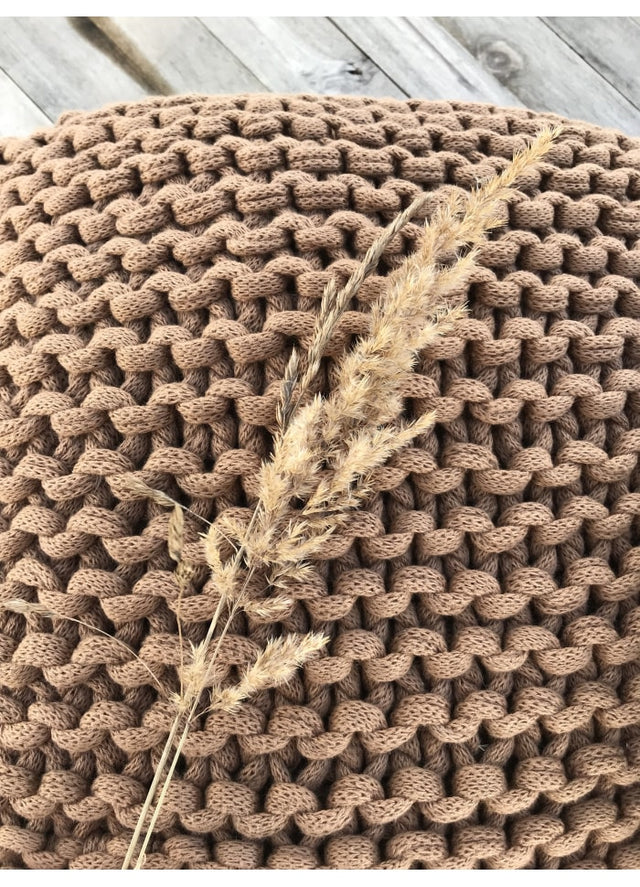 Grob gestricktes Kissen TUBE | 40x40 cm | Care By Me