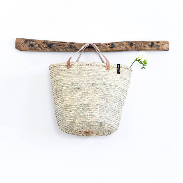 Marktkorb und Tasche aus Palmblatt | M | Mifuko