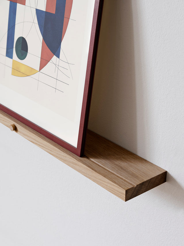 Gallery Shelf | Wandregal aus Eiche, Schwarz gebeizt