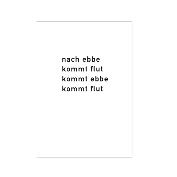 Postkarte "Ebbe und Flut"