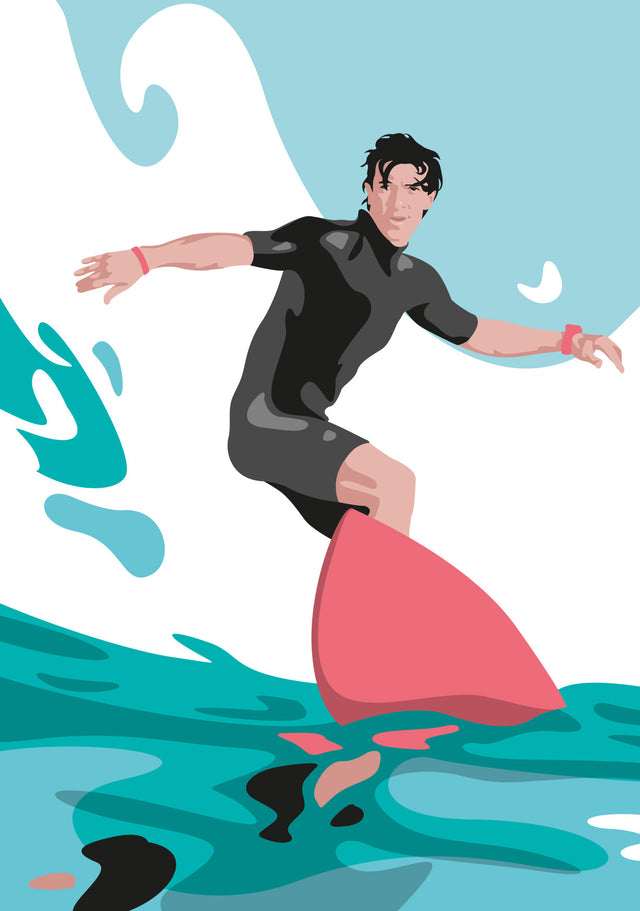 Postkarte SURFER | Din A6