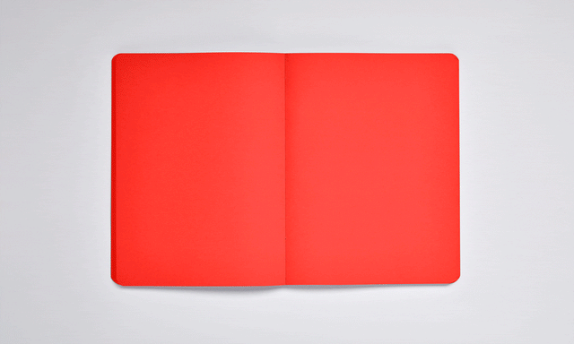 Notizbuch Not White L „RED“ | Nuuna