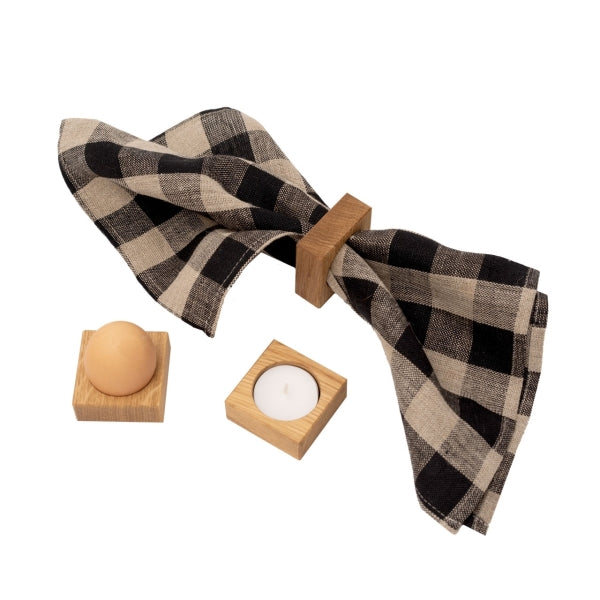 Serviettenring, Eierbecher oder Teelichthalter RINGE FÜR DREI FÄLLE | Set aus 6 Stück