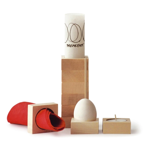 Serviettenring, Eierbecher oder Teelichthalter RINGE FÜR DREI FÄLLE | Set aus 6 Stück