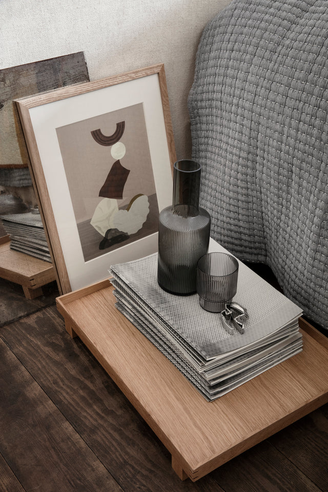 Ripple-Set aus 4 Gläsern in Smoked Grey | ferm LIVING