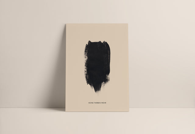 Keine Farben mehr | Trauerkarte