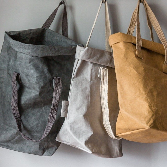 Wasch- und faltbare Shopper-Tasche CARRY BAG TWO Metallic