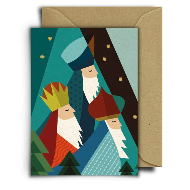 Weihnachtskarte DIE HEILIGEN DREI