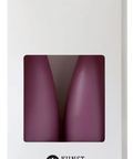 Hohe konische Stumpenkerze in Light Heather, 20 Zentimeter hoch