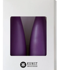 Hohe konische Stumpenkerze in Violet, 20 Zentimeter hoch