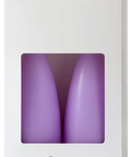 Hohe konische Stumpenkerze in Pastel Purple, 20 Zentimeter hoch
