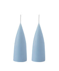 Konische Stumpenkerze 16 cm in Pastel Blue