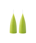 Konische Stumpenkerze 16 cm in Lime