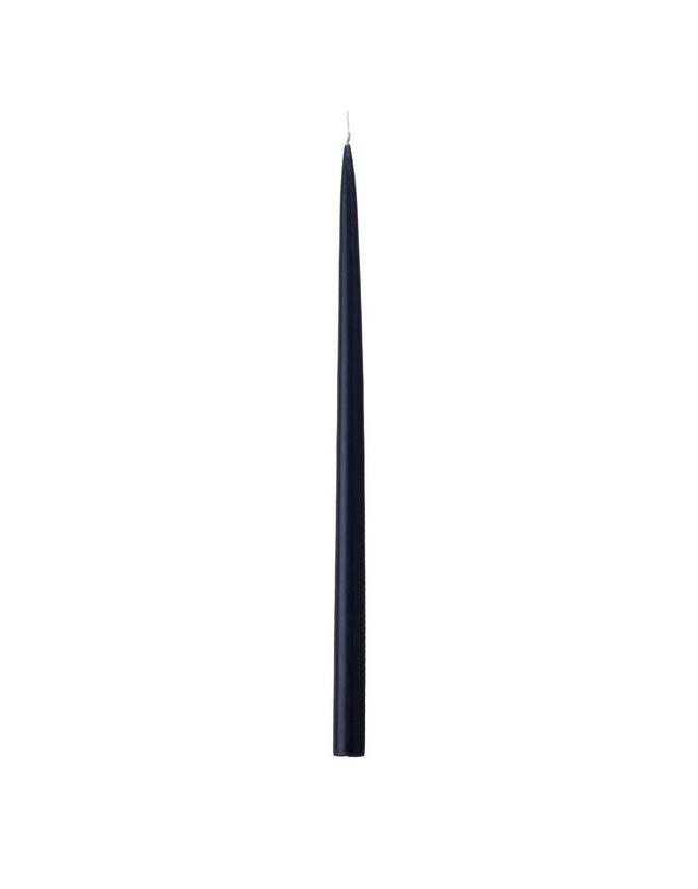 Konische Stabkerze in Schwarz, 20 Zentimeter hoch