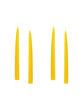 Konische Stabkerze in Lemon Yellow, 20 Zentimeter hoch