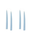 Konische Stabkerze in Pastel Blue, 20 Zentimeter hoch