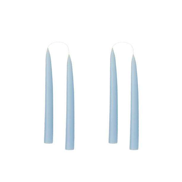 Konische Stabkerze in Pastel Blue, 20 Zentimeter hoch
