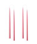 Konische Stabkerze in Pastel Rosa, 35 Zentimeter hoch