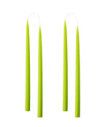 Konische Stabkerze in Lime, 20 Zentimeter hoch