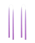 Konische Stabkerze in Pastel Purple, 20 Zentimeter hoch