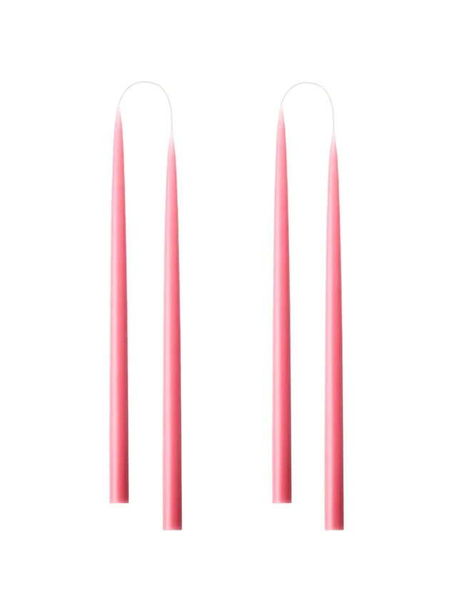 Konische Stabkerze in Pastel Rose, 20 Zentimeter hoch